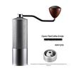 Manual Hand-Crank Coffee Grinder with CNC Steel Burr for Italian Brewing