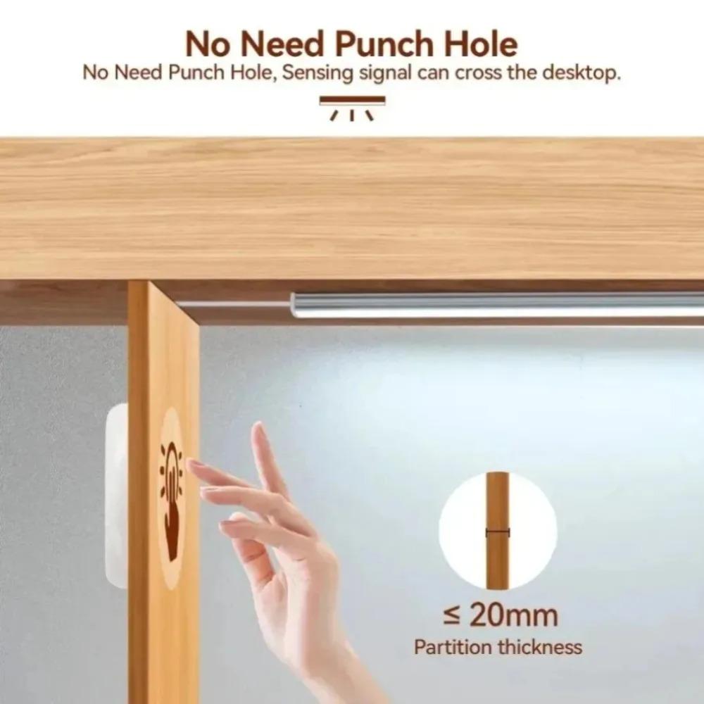 COB LED Strip Light for Under-Cabinet, Closet, Display Case, and Shelving; Dimmable Touch Sensor (Works Through Wood)
