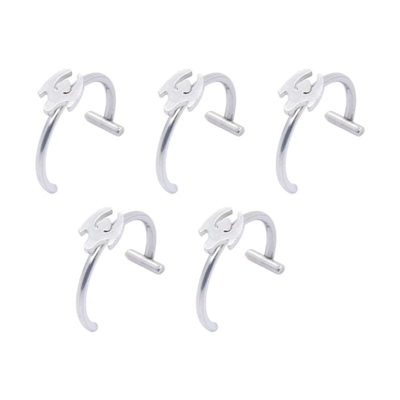 Fashionable Clip On Lip Jewelry Comfortable Wear Stainless Steel Imitation Lip Rings for Special Occasion Outfit