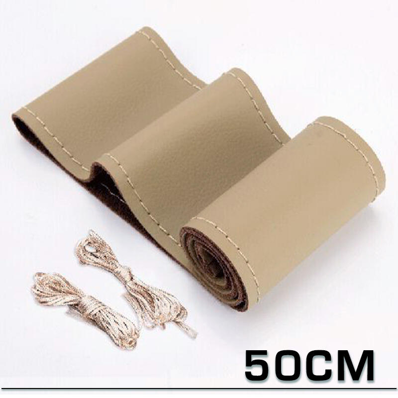 Universal Car Steering Wheel Braid Cover Extra Large 40 42 45 47 50CM Artificial leather Soft Non-slip Auto Interior Accessories