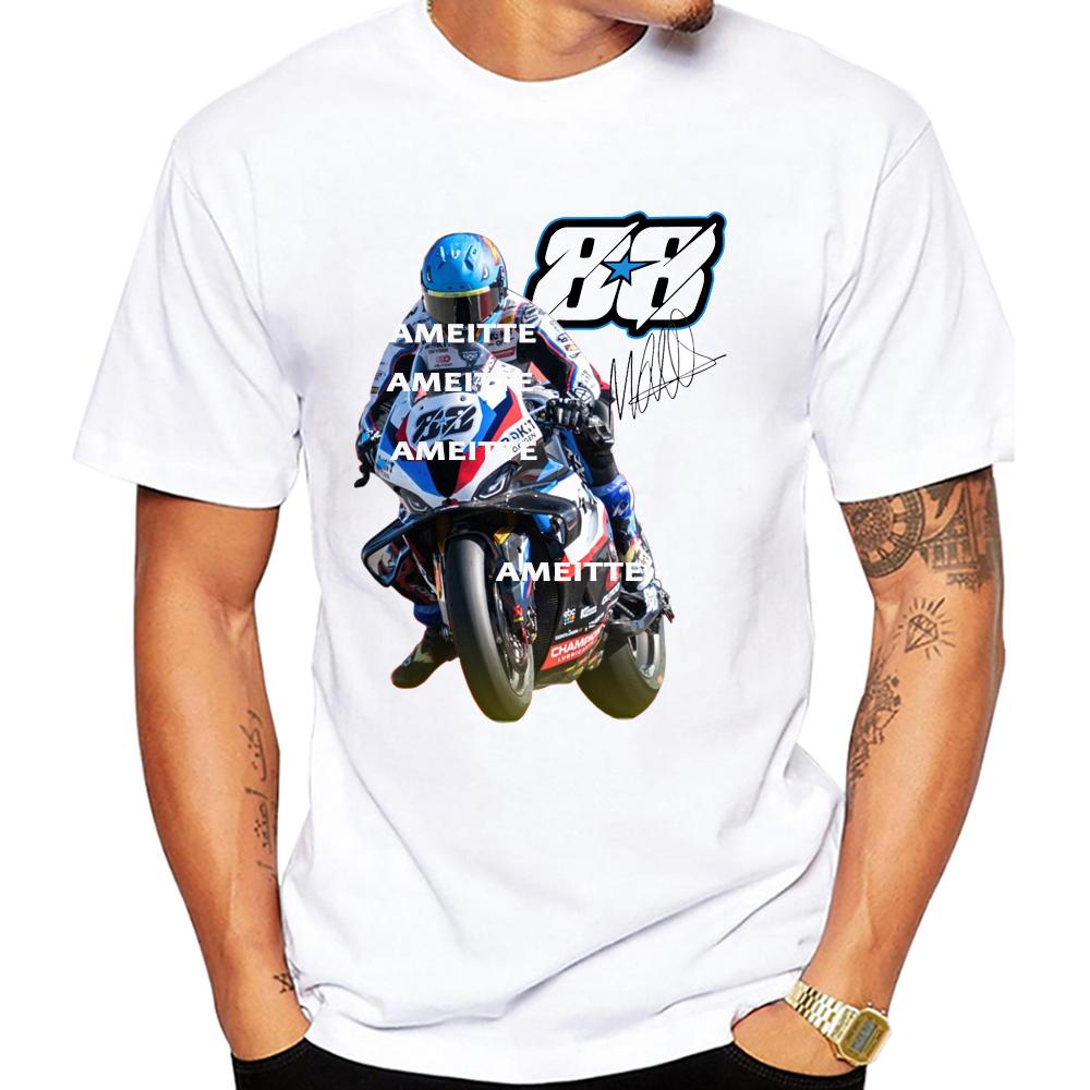 2026 Nuova Miguel Oliveira 88 Gp Racing Legend Rider T-shirt Unisex Manica Corta Moto Sport Gara Ragazzo Magliette Unisexs Equitazione Top Bianchi