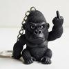 Middle Finger Animal Keychain Wolf Cow Pig Tiger Elephant Shape