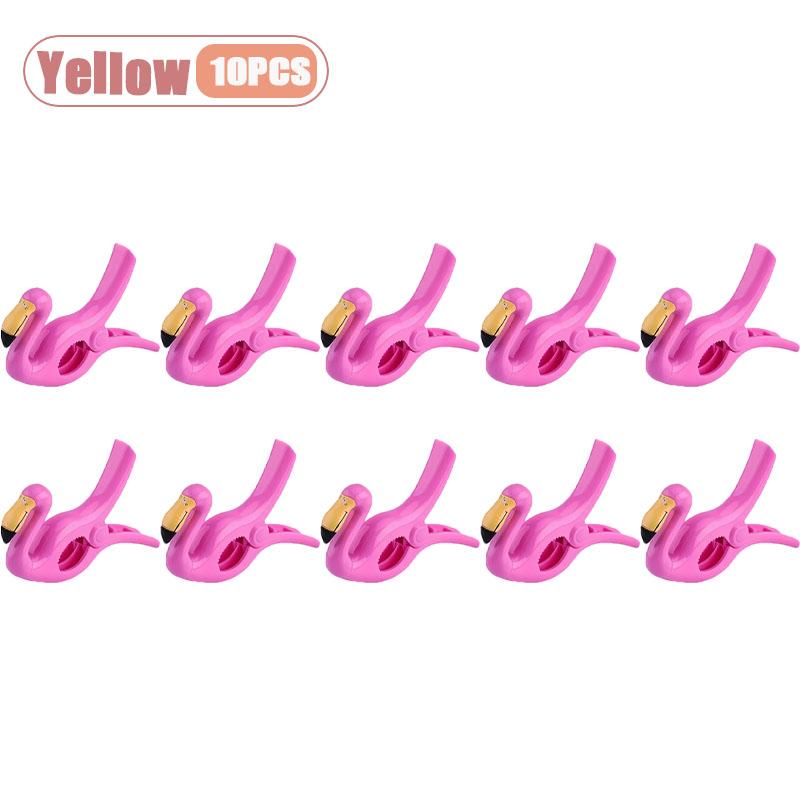 1-20PCS Flamingo Clip Summer Plastic Beach ClipPortable Compact Clip for Outdoor Laundry Summer Beach Travel Portables
