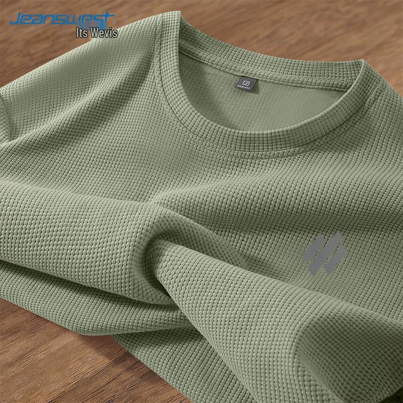 Jeanswest Men s Waffle Texture Long-Sleeve T-Shirt M