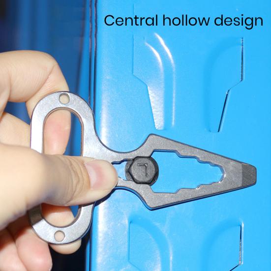 Compact Outdoor Defense Tool Portable Wrench Bottle Opener Keychain Camping Wrench Picnic Accessories