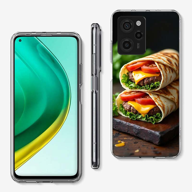 Käse Knuspriges Hähnchen Rindfleisch Verpackungsabdeckung Handyhülle Für Xiaomi Poco M8 M7 M6 M4 M3 X7 X6 X4 Pro F7 Ultra M5S Mi 14 14T 15 15T