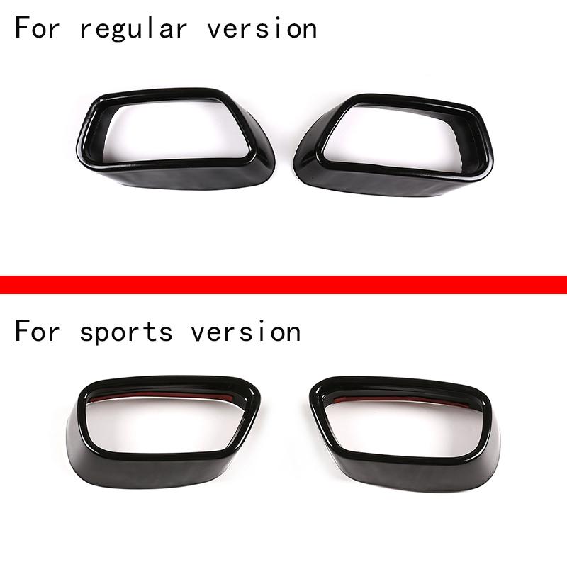Pentru BMW X5 F15 X6 F16 2014-2018 capac negru din oțel inoxidabil pentru țeavă de eșapament auto, 1 set de accesorii pentru mașină pentru coada gâtului