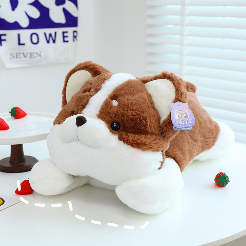 

Siberian Cute Husky Plush Doll With Pp Cotton Material For Playtime Childrens 30cm коричневий