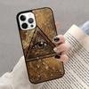 Illuminati Eye Occult Pyramid Phone Case for iPhone 17 Air 16 16e 15 Plus for Apple 13 11 12 14 Pro Max Cover fundas
