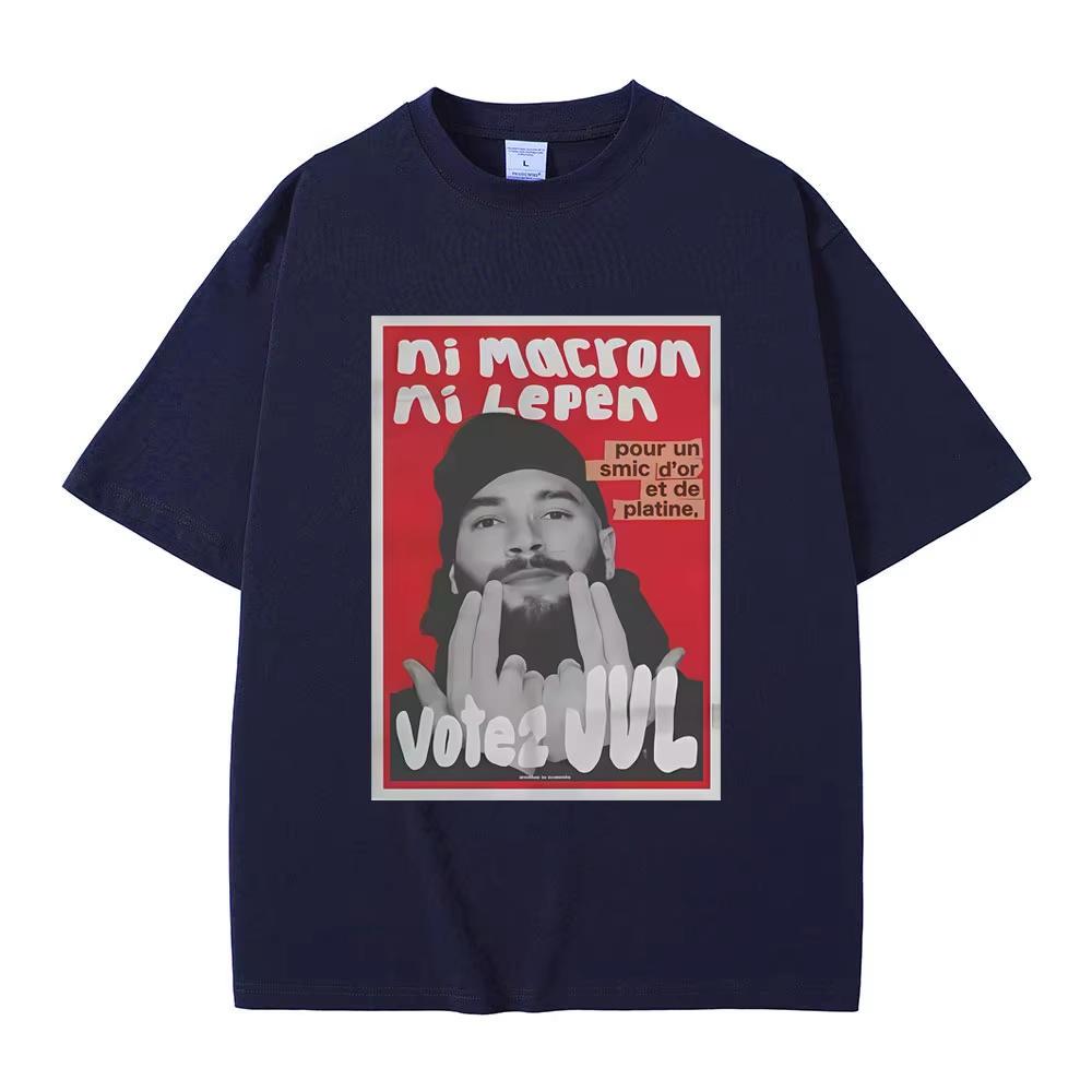 Francouzský rapper JUL Grafické tričko Pánské Dámské Hip Hop Módní Trend Tričko Pánské 2026 Jaro léto Ležérní Bavlněné Krátký rukáv Top