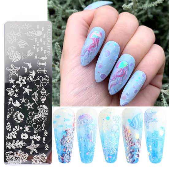 Nail Stamping Plates Exquisite Manicure Nail Art Making Stainless Steel DIY Template Nail Tool for Lady