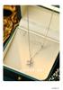 Autumn/Winter S925 Sterling Silver Snowflake Necklace – Korean Style Light Luxury Clavicle Chain for Women
