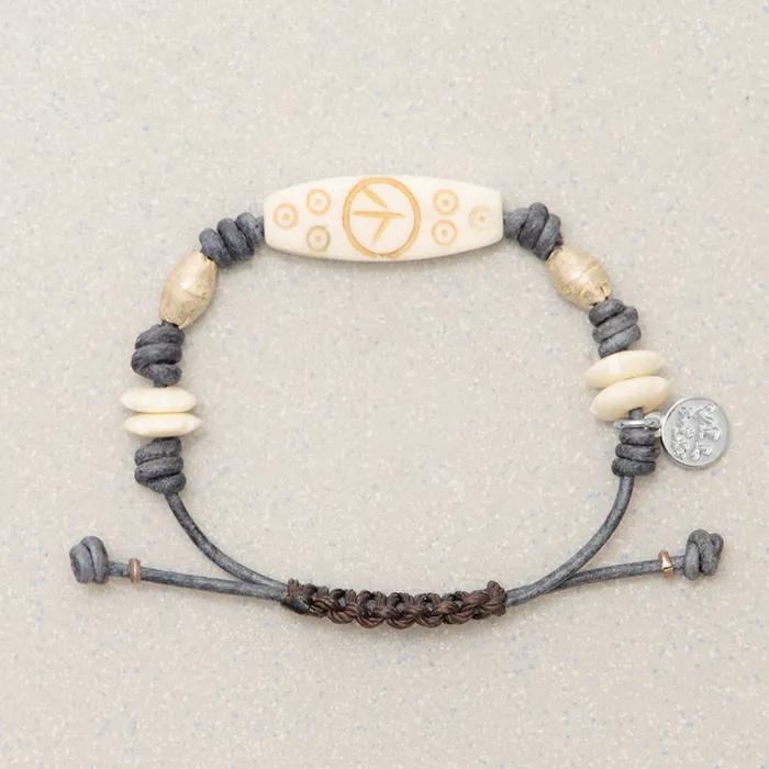 Etched Bracelet (Peace) Blue