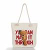 Bear Doll Print Thick Rope Single-shoulder Beach Bag 7256