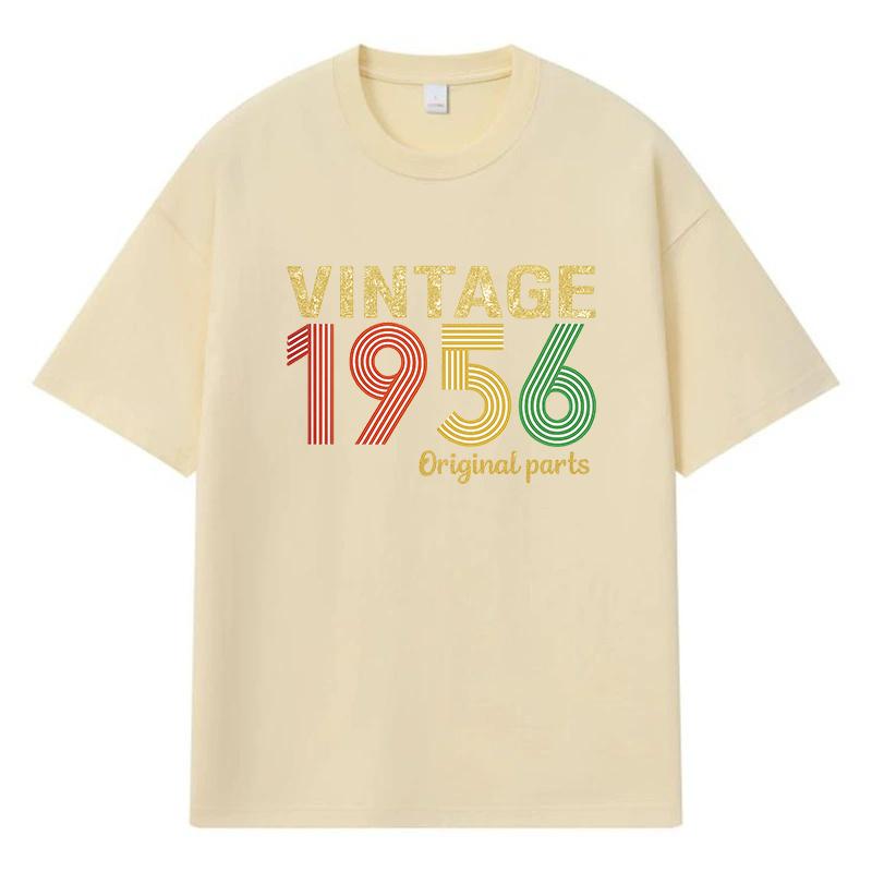 

1956 Vintage Original Parts Printed Graphic Y2k Harajuku Streetwear 100% Cotton T Shirt Casual Oversized Summer Men T-shirt XXXL хакі