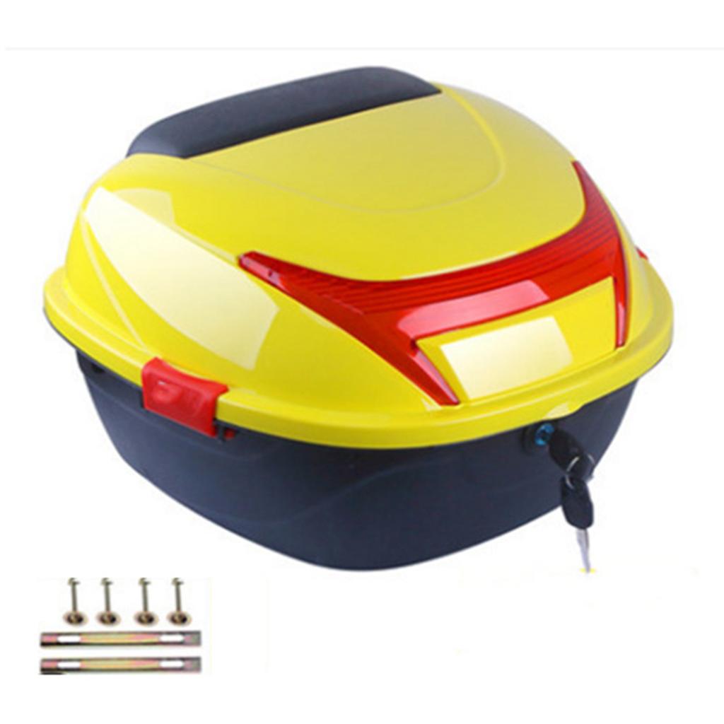 Motorcycle Rear Box Helmet Luggage Storage Top Case Large Capacity Universal for Electromobile