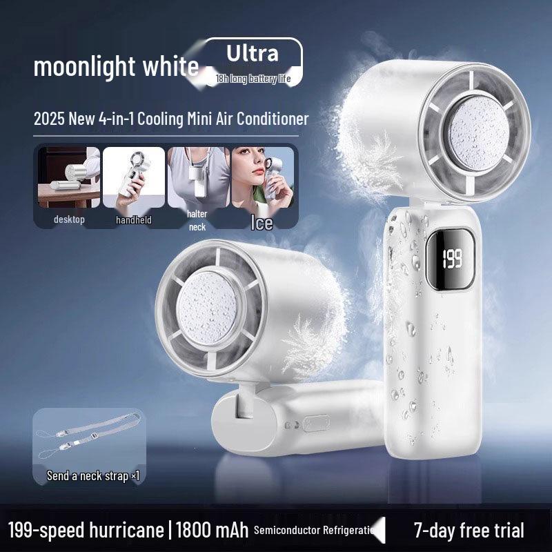 Mijia-Connected 2026 Handheld Fan: Mini USB Charger, Quiet, Long Battery Life, Portable Cooler