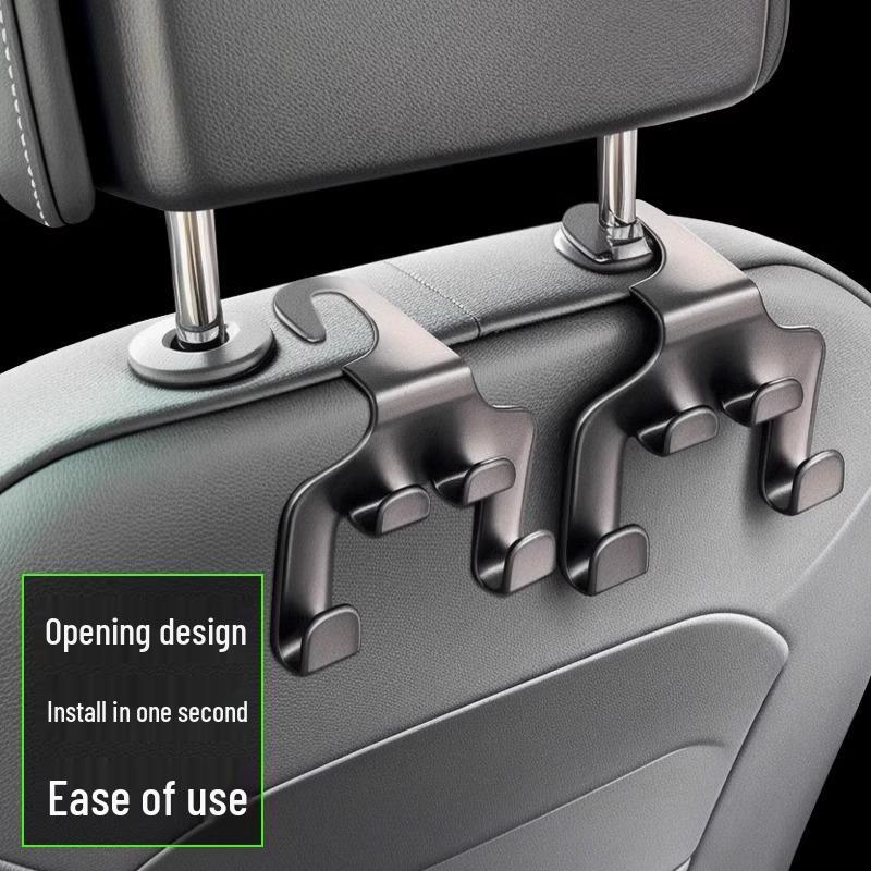 Multifunctional Car Seat Back Phone Holder and Hidden Hook