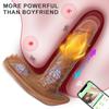 IPX7 APP Tragbarer Dildo-Vibrator, weiblicher G-Punkt-Massagegerät, Sexspielzeug, realistischer beheizter Dildo, magnetische Aufladung