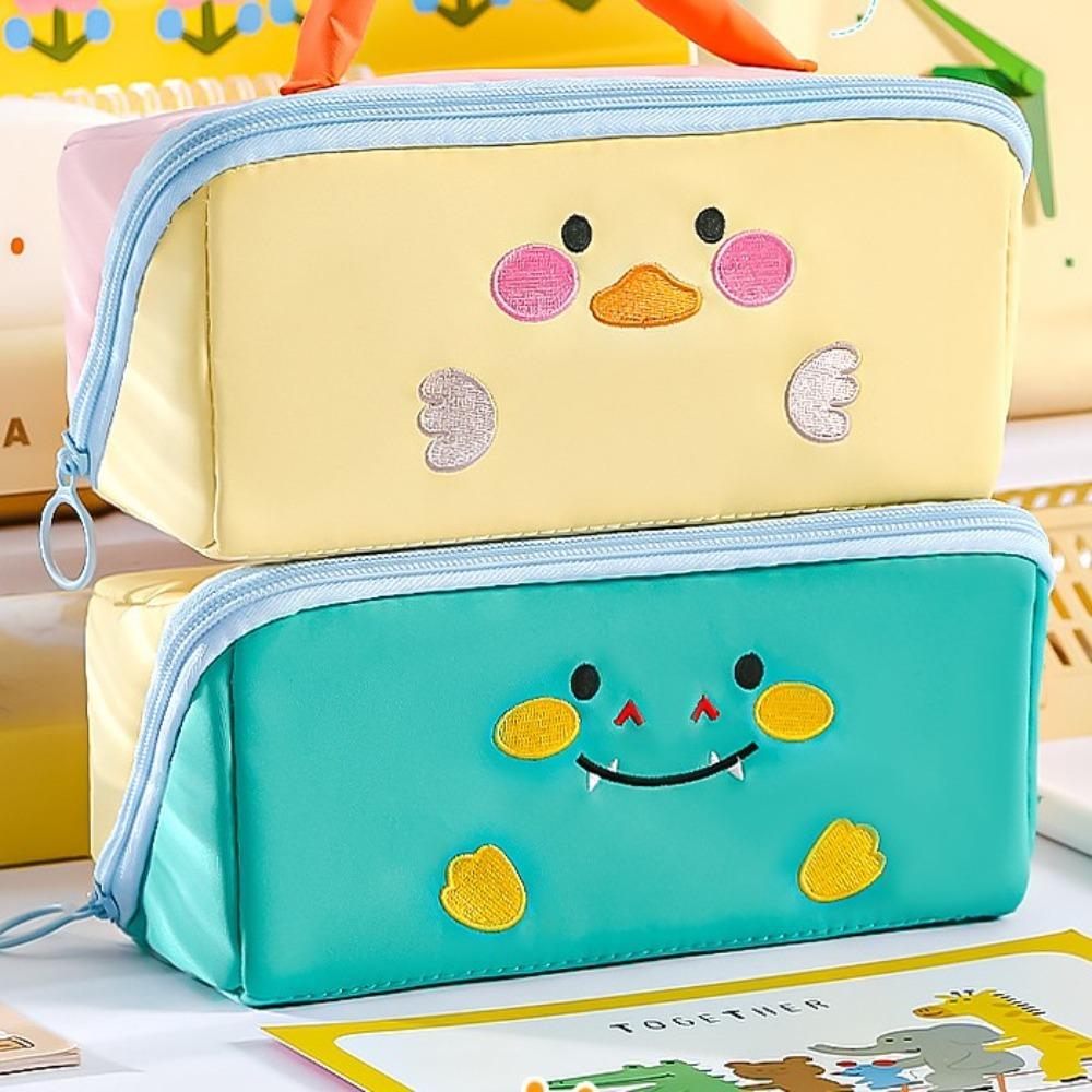 Cosmetics Storage Cartoon Pencil Case Duck Rabbit Dinosaur Makeup Bag Stationery Storage Bag  Gifts