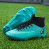 Men Large Size FG/TF Soccer Shoes Football Cleats Soccer Ankle Boots Teenager Training Sneakers Kids Indoor Sports Shoes Unisex