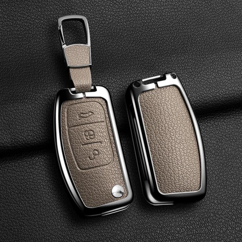 Interior Mouldings New Car Key Case Cover Keychain Protector Shell Fob Holder For Ford Focus 2 MK2 Fiesta Mondeo Galaxy Falcon T