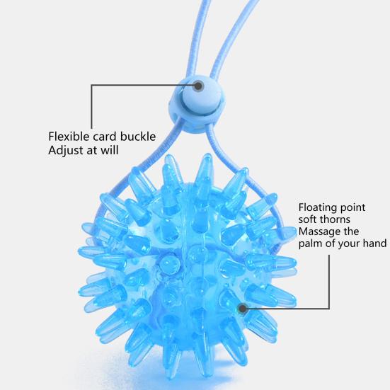 Spike Massager Grisp Effortless Finger Training Multi-functional Spiky Massage Grip Ball with Rope