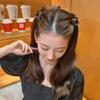 5Pcs Fashion Light Luxury Full Diamond Medium Sized Gripper AB Cute Bow Hair Clip Korean Style Side Bangs and Hair Accessories