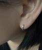 Baradu 925 Facet Cutting Hoop Earrings