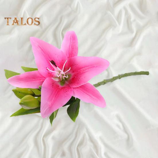Artificial Lily Flower No Withering Decoration 3D Printing Creative Clear Texture Simulation Flower Home Decor
