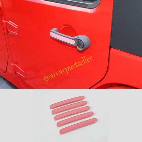 For Jeep Wrangler JK 4DR 07-2017 Light Pink Exterior Side Door Handle Strip