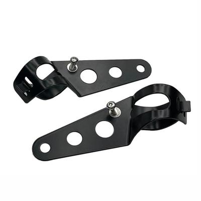 Universal 5.75" 7" Motorcycle Headlight Mount Bracket Fork Ear Chopper Headlamp Holder Clamp Adjustable Motor Fork Mount