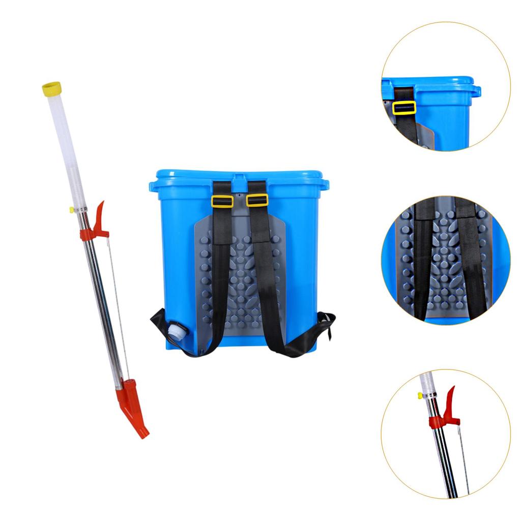 Back Carrying Granular Fertilizer Spreader 40x43cm Multipurpose 25L Capacity Agricultural Manual Fertilizing Tool Labor Saving