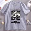 Papa Fathers Day Tshirt Unisex Women Cotton Short Sleeve Father Tshirt Vintage Round Neck T Shirts Breathable Round Neck Tshirts