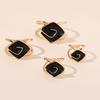 Alloy Geometric Scarf Ring Minimalist T-shirt Tie Clip Shawl Silk Scarves Ring