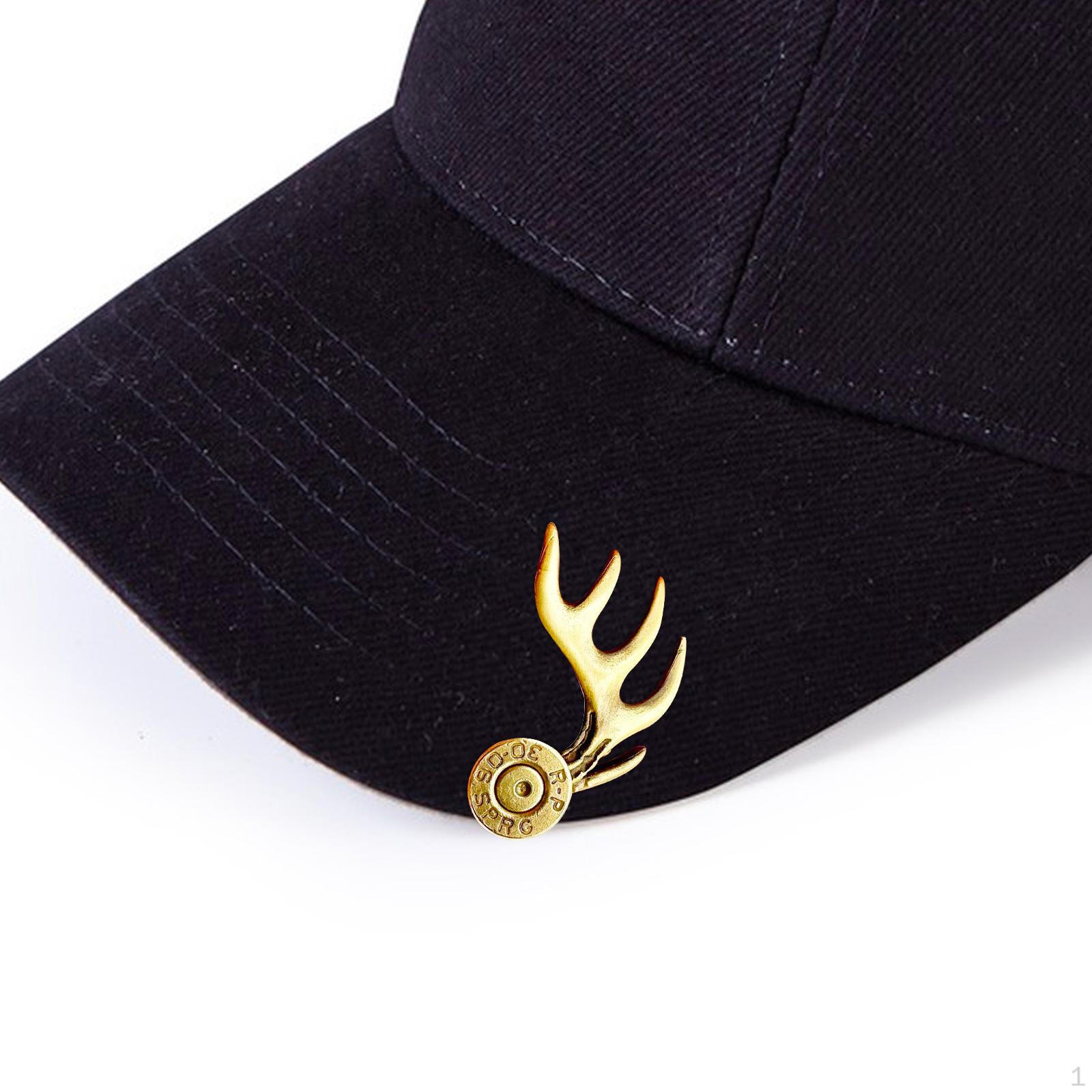 

Кепка с зажимом для шляпы с рогами, декоративная прочная кепка премиум-класса, прикрепляемая к кепке, аксессуары для козырька для золотой