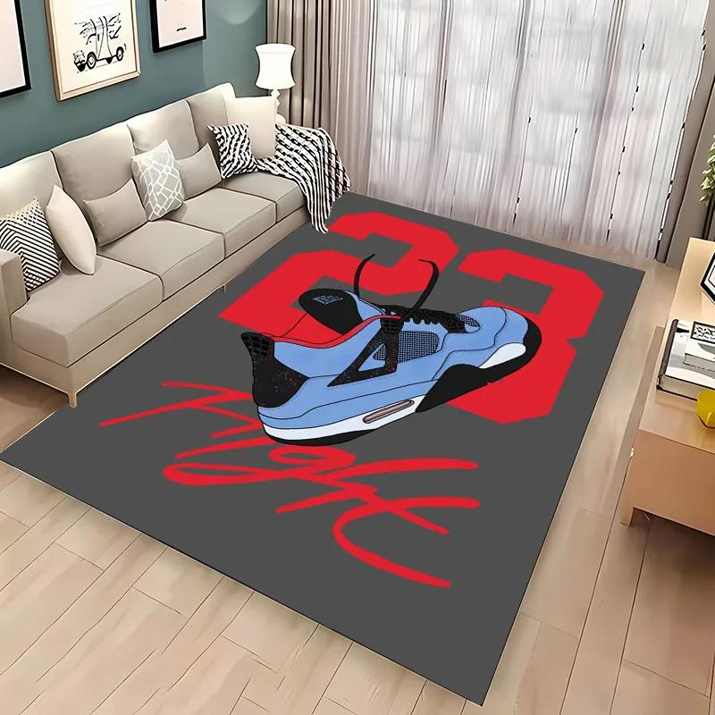 HD Printing Fashion Basketball Shoes Rug for Bedroom Living Room Hallway Long Strip Carpet  Anti-slip Rug Sofa Doormat Home Mat
