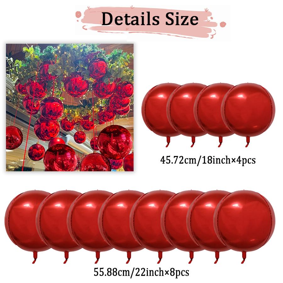 

Красный 4D Набор Шаров 18Дюймов/22Дюйма Красный 4D Алюминиевый Фольгированный Шар Для Свадебного Предложения, Девичника, Дня Святого Валентина, Украшения Для Вечеринки В честь Дня Рождения Other