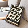 New high-end geometric scarf women's winter versatile imitation cashmere double-sided scarf thickened warm shawl