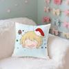 Cute SSkip AndLoafer Couple Style Throw Pillow Covers Pattern Cushion Cover Suitable For Sofa Bedroom Car Pillow Cover