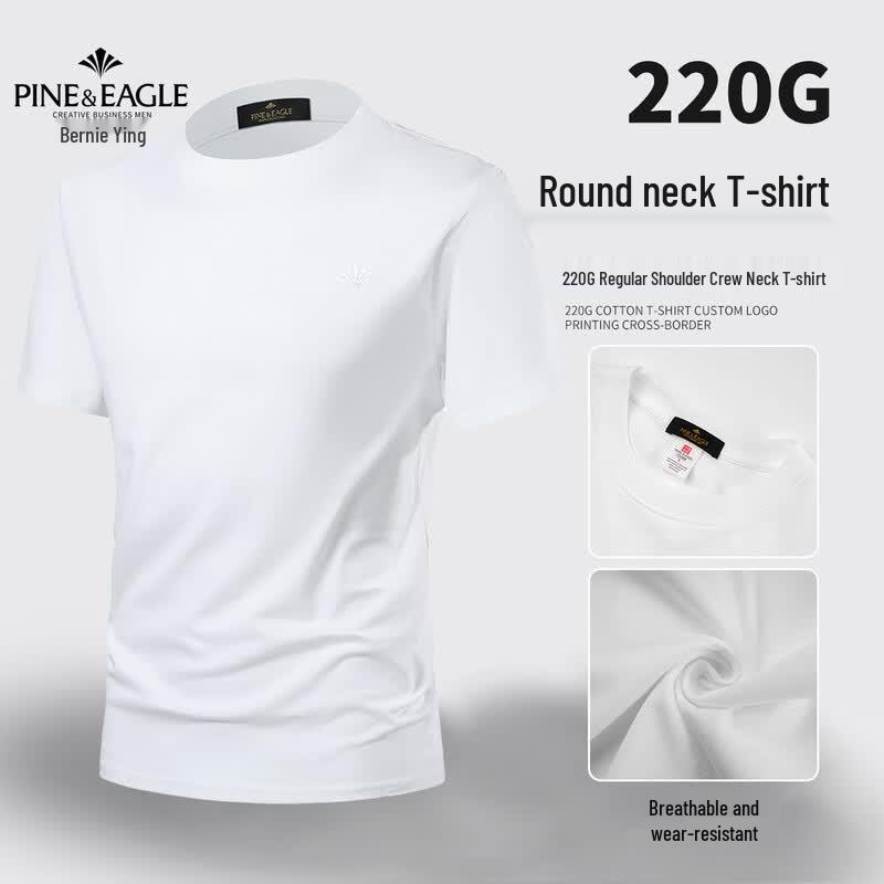 Bainiyinge Men s Embroidered Short-Sleeve T-Shirt M