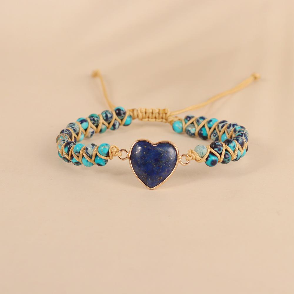 Double-Layer Heart Charm Friendship Bracelet