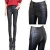 Women's Winter Thickened Matte Leather Pants with Velvet Lining - 2025 Collection