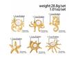 SHIXIN 6Pcs Creative Stainless Steel PVD18K Plated Gold Color Open Rings Women Trendy Imitation Pearl Finger Ring Daily Jewelry