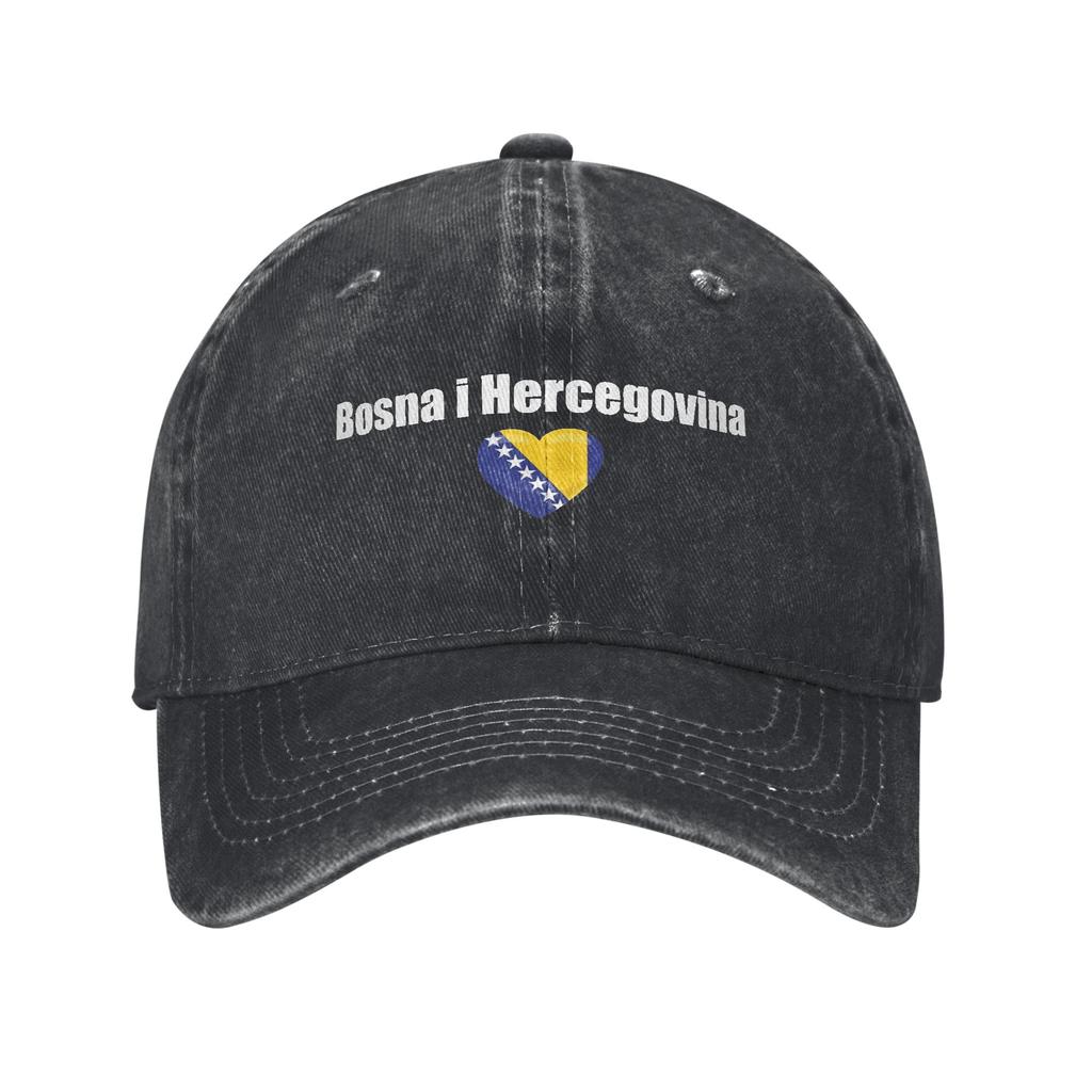 Bosnia and Herzegovina Flag Accessories Baseball Caps Unisex Women Casual  Hats Cap Adjustable Sun Cap