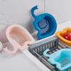 Easy To Clean Drying Draining Elephant Shaped Corner Shelf Drain Rack Sponge Holder Sink Organizer