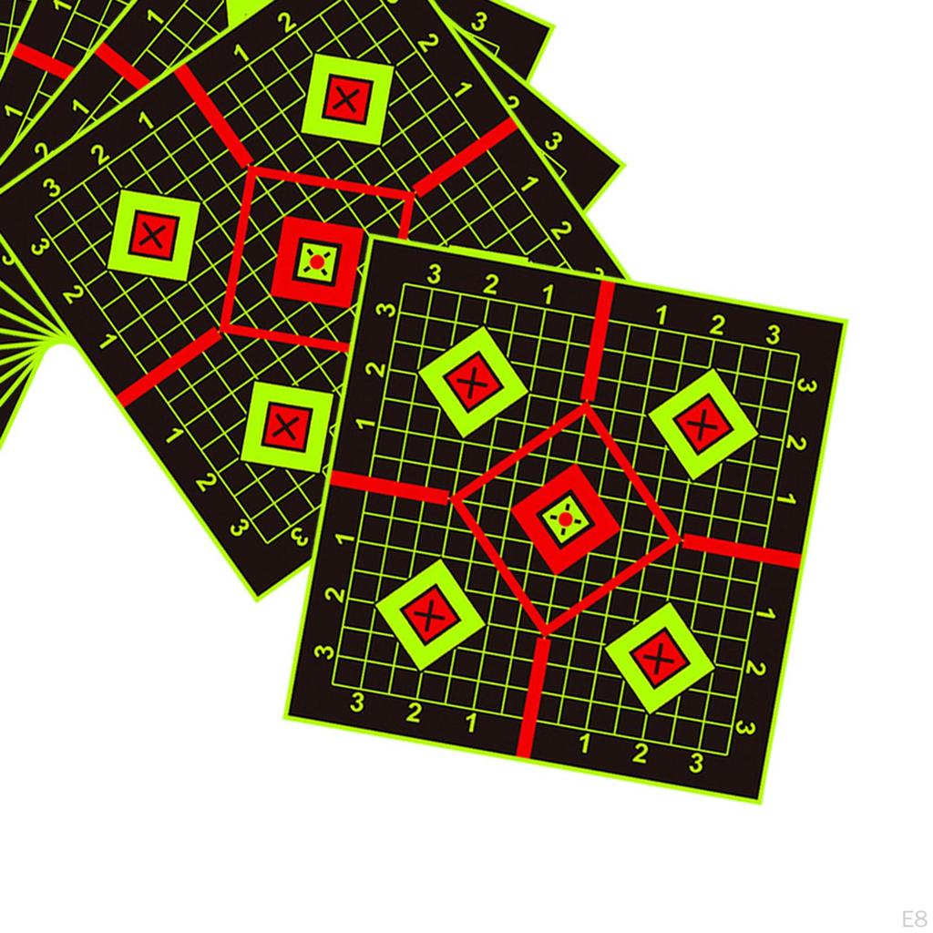 10 Pack of Paper Targets, Self Stickers for Garden Range