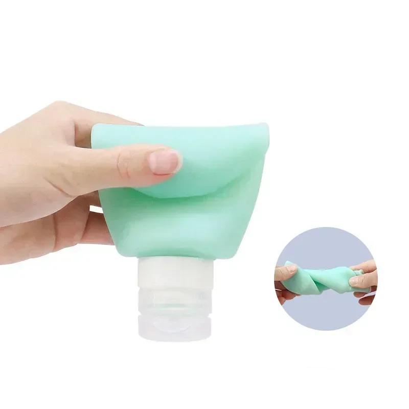200ml Silikonflasche Nachfüllbare Flasche Lotion Duschgel Shampoo Behälter Leere Flasche Tragbares Reisezubehör Großhandel