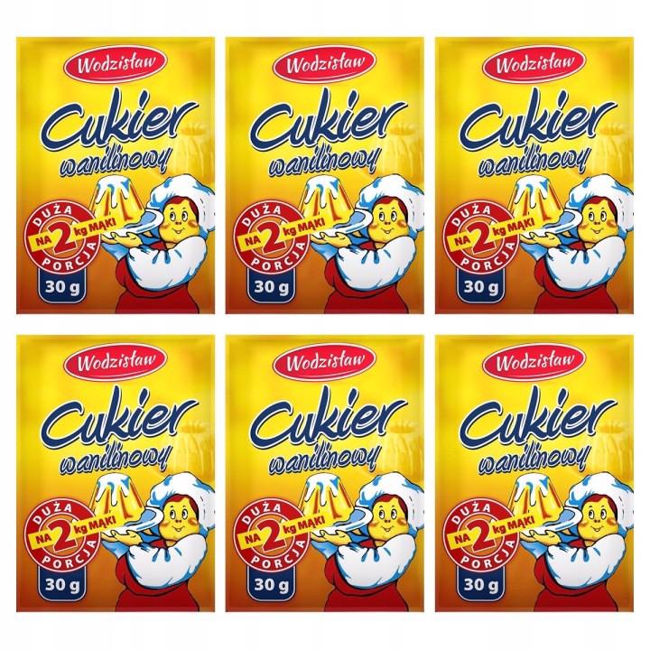Wodzisław Vanilla Sugar 30 G X 6 Pieces