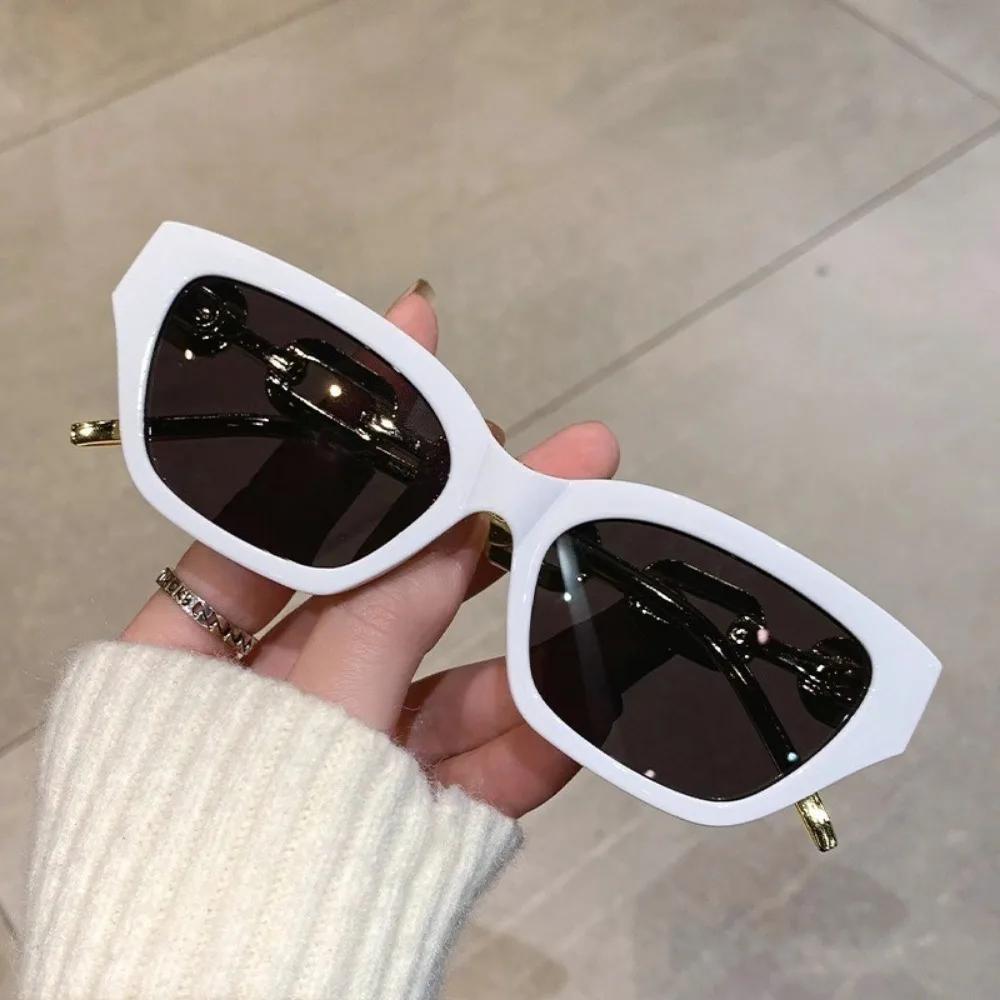 Women Korean Style Fashion Sunglass Small  Frame Glasses Trendy Female Hip-hop Colorful Cat Eye Eyewear